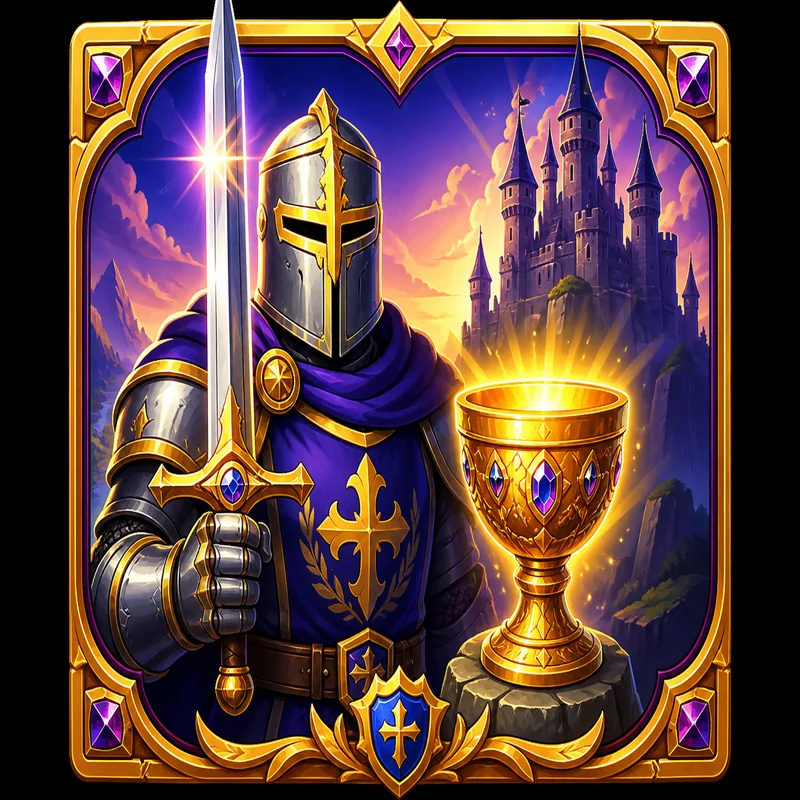 The Sword and the Grail cartoon illustration
