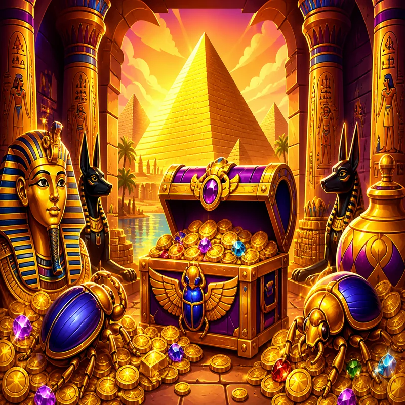 Tomb of Gold cartoon illustration